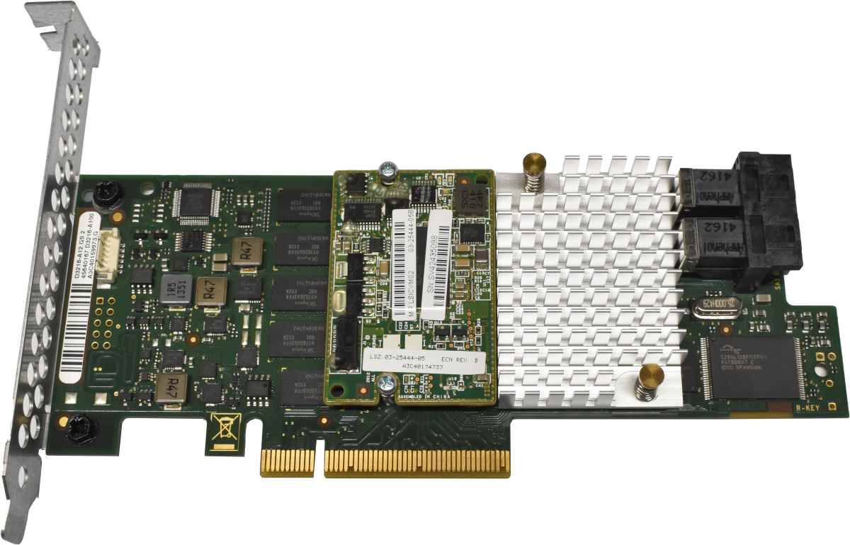 Fujitsu D3216-A12 GS2 LSI MR EP400i 12Gb PCle x8 RAID Controller +2x SAS Kabel FP Fujitsu D3216-A12 GS2 LSI MR EP400i 12Gb PCle x8 RAID Controller +2x SAS Kabel FP