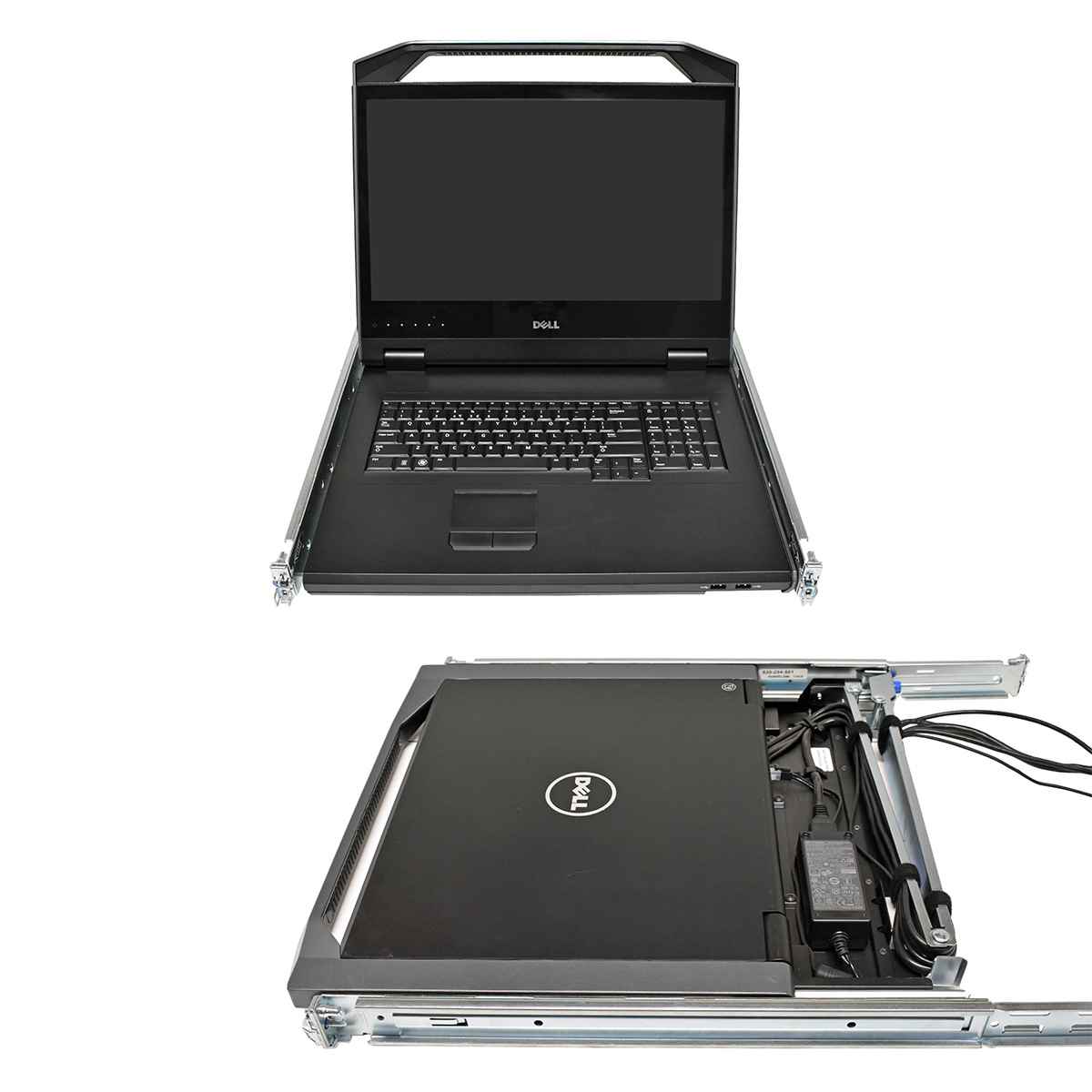 Dell Avocent DKMMLED185-001 18.5" KVM Rack Console QWERTY +Rack Rails PSU Cables Dell Avocent DKMMLED185-001 18.5" KVM Rack Console QWERTY +Rack Rails PSU Cables