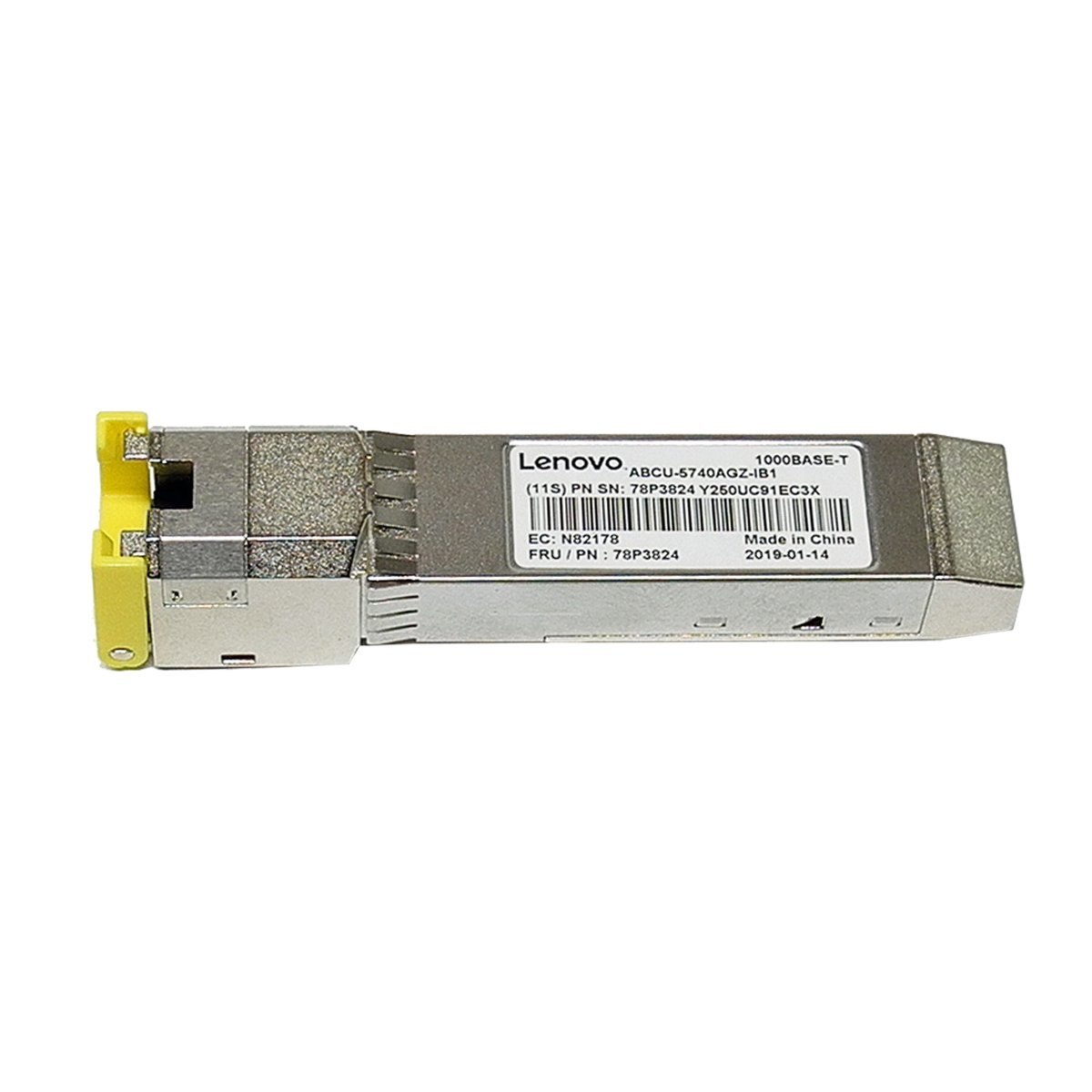 Lenovo Avago ABCU-5740AGZ-IB1 1000Base-T RJ-45 SFP Transceiver 78P3824 Lenovo Avago ABCU-5740AGZ-IB1 1000Base-T RJ-45 SFP Transceiver 78P3824