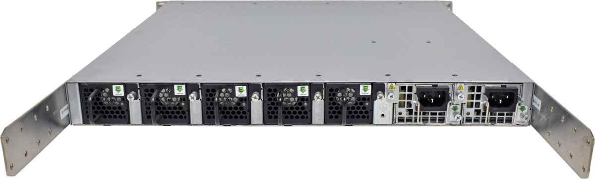 Brocade VDX 6740T-1G XBR-VDX6740T-56-1G-F 48-Port RJ-45 10GE Switch 4x 40G QSFP+ Rack Ears Brocade VDX 6740T BR-VDX6740T-48-F 48-Port 10G RJ-45 Ethernet Switch 4x 40G QSFP+ Rack Ears