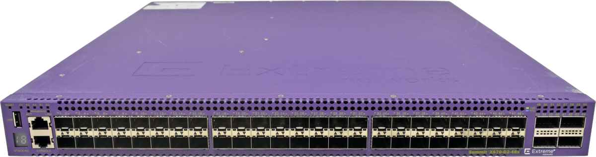 Extreme Summit X670-G2-48x-4q 17310 48-Port SFP+ 10GE Switch 4x 40G QSFP+ Extreme Summit X670-G2-48x-4q 17310 48-Port SFP+ 10GE Switch 4x 40G QSFP+ 1x PSU