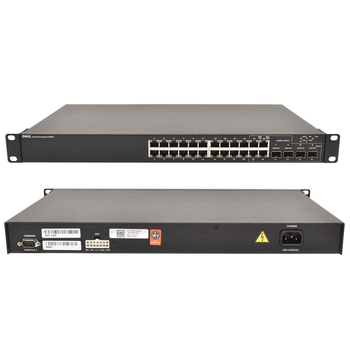 Dell PowerConnect 5424 CN-0UR001-28298 24 x10/100/1000 Base-T 4 x SFP Ports Dell PowerConnect 5424 CN-0UR001-28298 24 x10/100/1000 Base-T 4 x SFP Ports