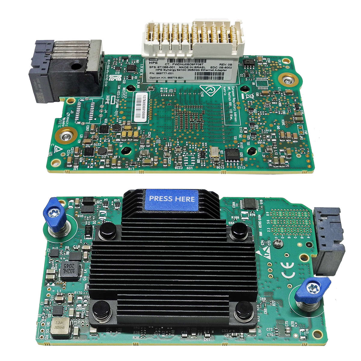 HP-Synergy-6410C-Dual-Port-25Gb-50Gb-Mezzanine-Eth-006.jpg HP Synergy 6410C Dual-Port 25Gb / 50Gb Mezzanine Ethernet Adapter 871365-001