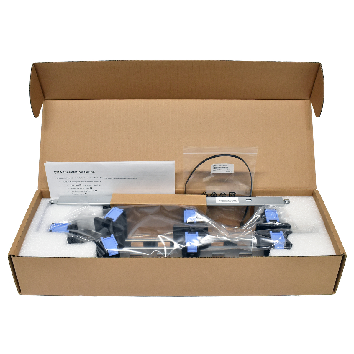 IBM Lenovo 00YK496 1U/2U CMA Kit Kabelführungsarm für werkzeuglose Gleitschiene NEW/NEU IBM Lenovo 00YK496 1U/2U CMA Kit Kabelführungsarm für werkzeuglose Gleitschiene NEW/NEU