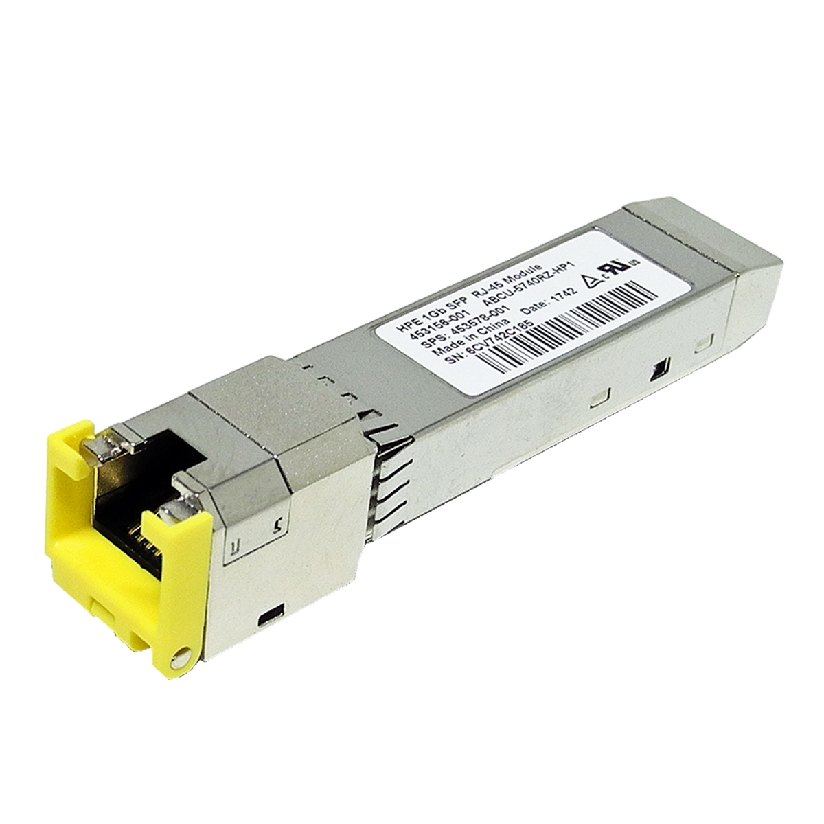 HP Original 1 Gb SFP 1000Base-T RJ-45 Transceiver SP# 453578-001 661726-001 HP Original 1 Gb SFP 1000Base-T RJ-45 Transceiver SP# 453578-001 661726-001