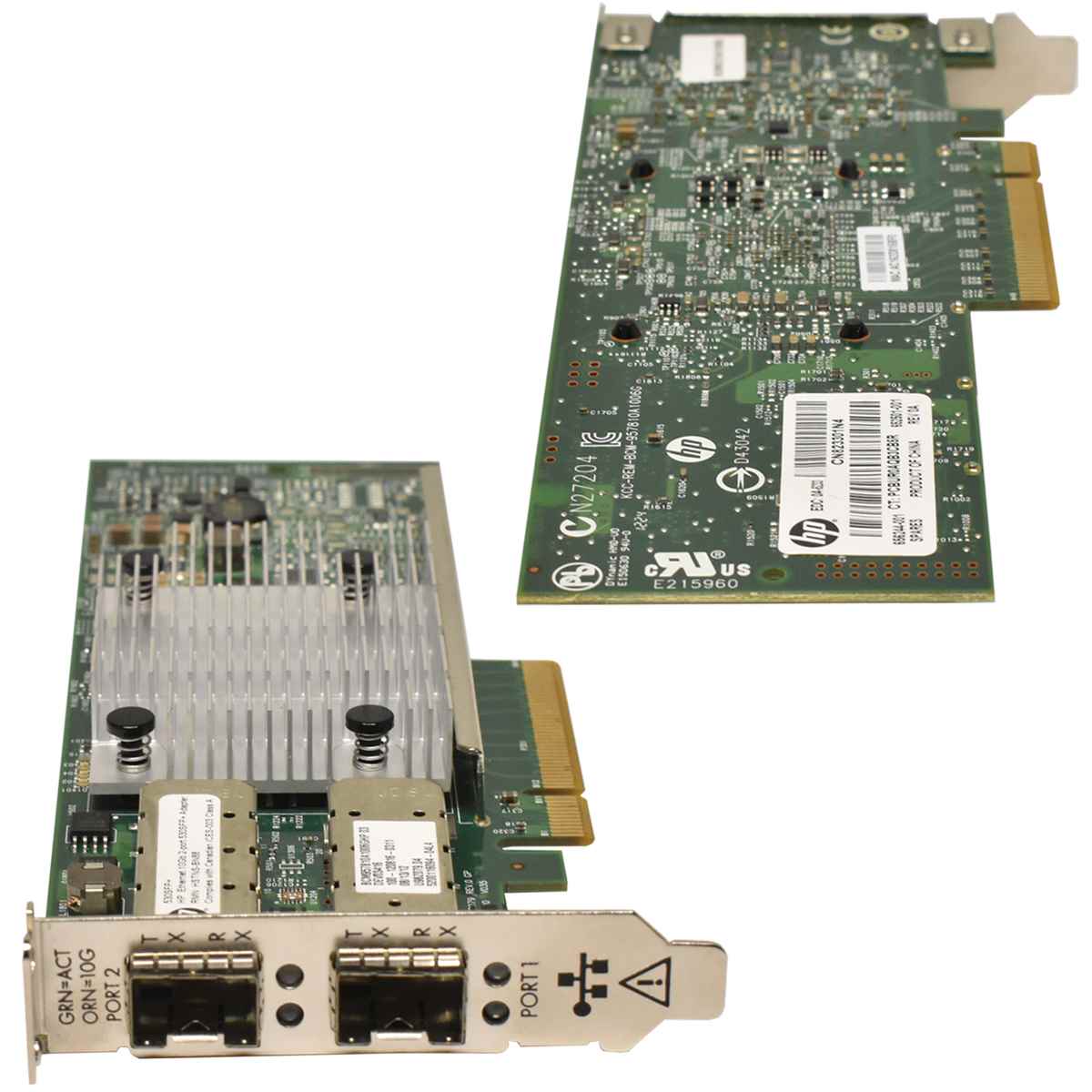 HP 530SFP+ FC 2Port 10GbE SFP+ Adapter 656244-001 ProLiant DL, ML, SL/Apollo/XL LP