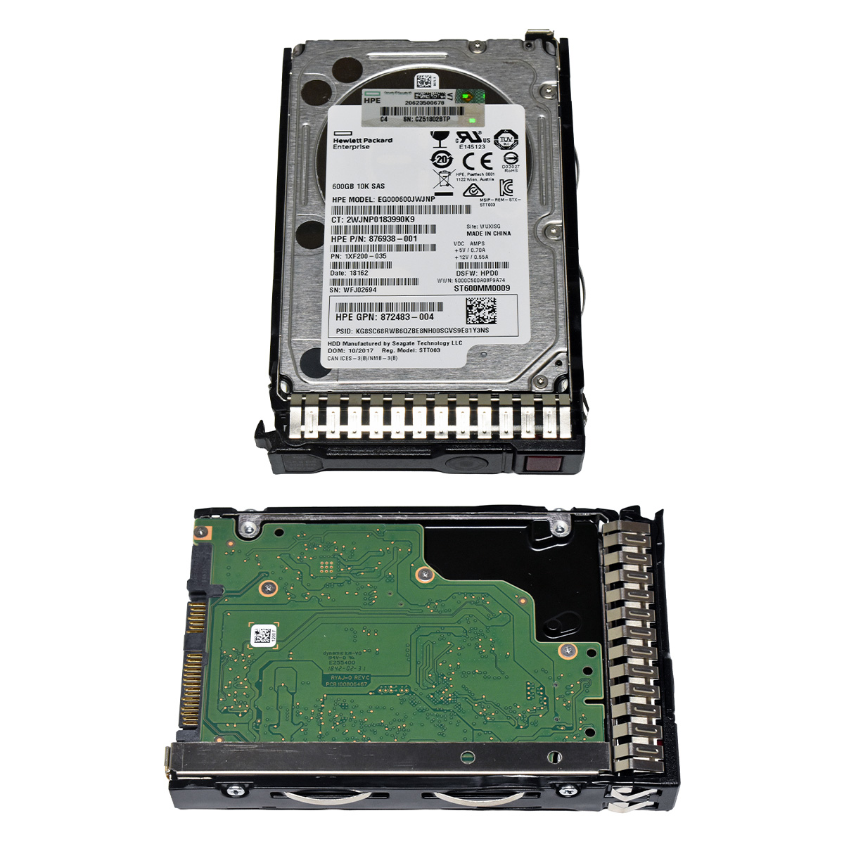 HP Seagate 600GB 2.5" 10K 12G SAS SED HDD ST600MM0009 872736-001 +Caddy HP Seagate 600GB 2.5" 10K 12G SAS SED HDD ST600MM0009 872736-001 +Caddy