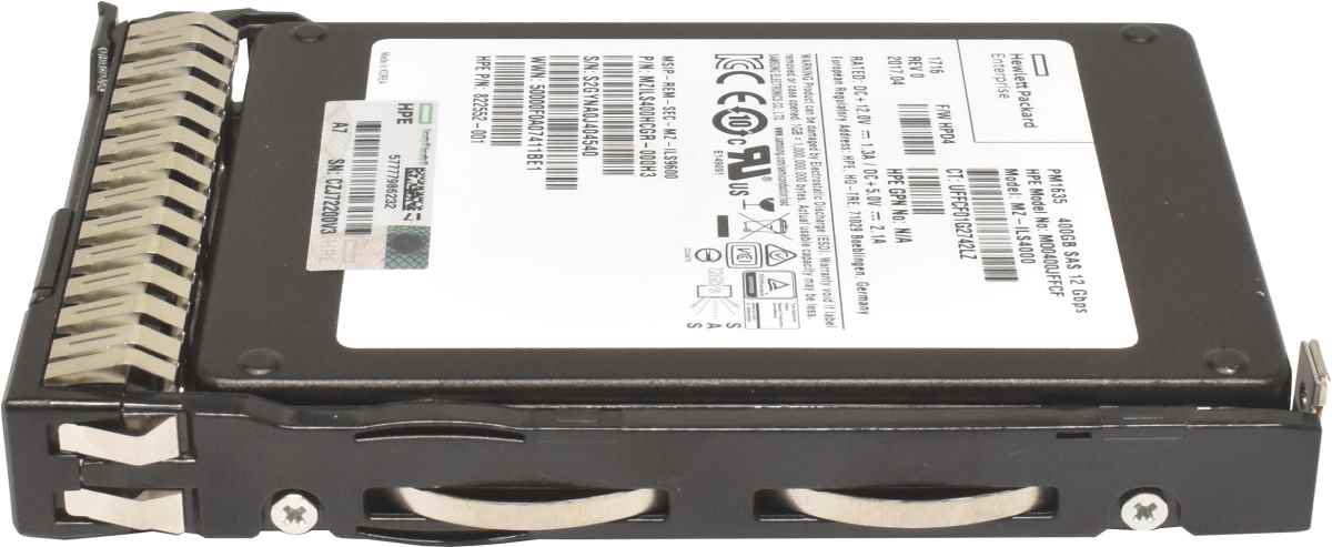 HP PM1635 400GB 2.5" SFF 12G SAS SSD MZ-ILS4000 822784-001 HP PM1635 400GB 2.5" SFF 12G SAS SSD MZ-ILS4000 822784-001 ProLiant DL120 Gen9, DL120 Gen9