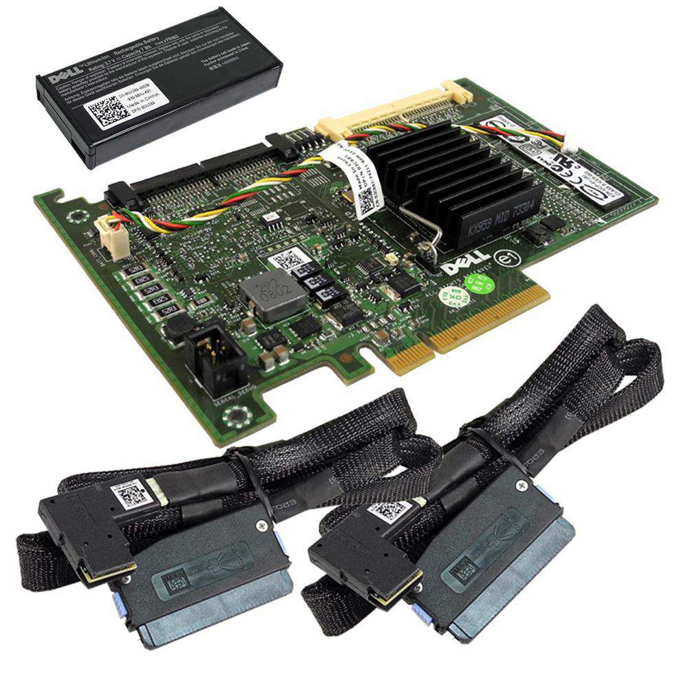 DELL-PERC-6-I-3Gb-s-PCIe-x8-SAS-RAID-Controller-0T-001.jpg DELL PERC 6/I 3Gb/s PCIe x8 SAS RAID Controller 0T954J + 2x SAS Kabel + BBU