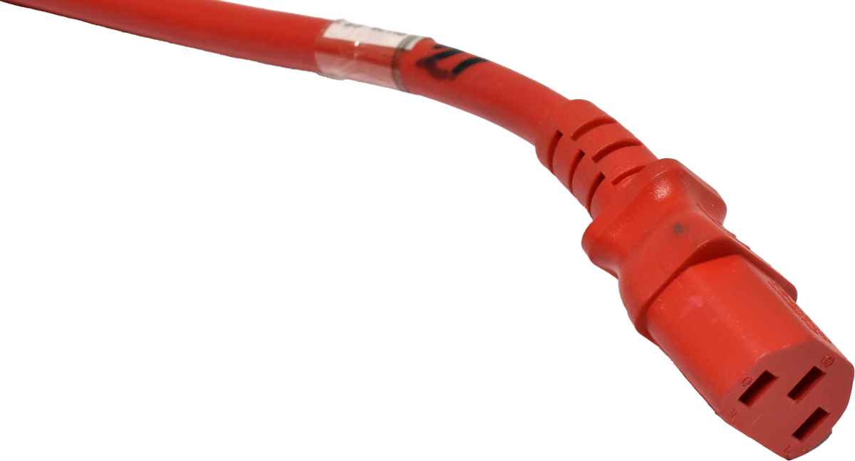 10x Panduit Netzkabel C20 C13 Power Kabel Rot 0,9m 16A 250V Verlängerung NPCC02X
