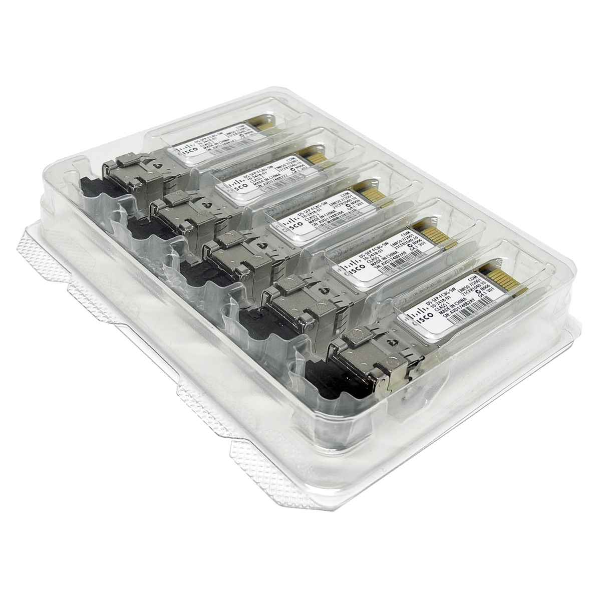 5-er Pack Cisco DS-SFP-FC8G-SW SFP+ 1000Base-SX 8GB Transceiver 10-2418-01 neu