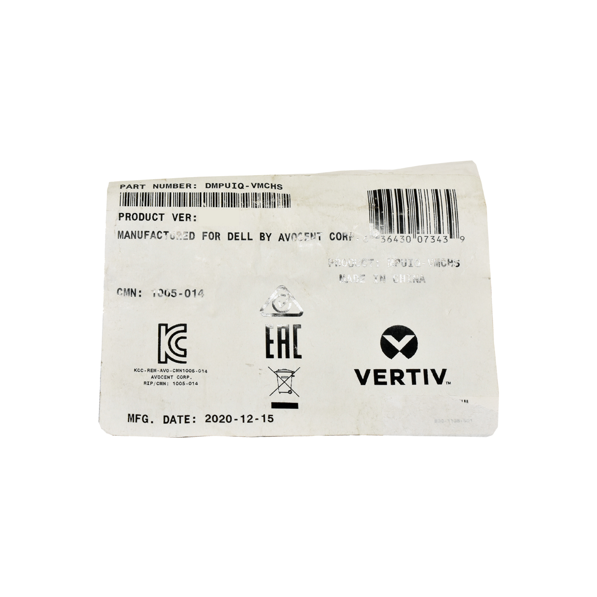 Vertiv DMPUIQ-VMCHS Server Interface Module for Avocent MergePoint Unity NEW NEU Vertiv DMPUIQ-VMCHS Server Interface Module for Avocent MergePoint Unity NEW NEU