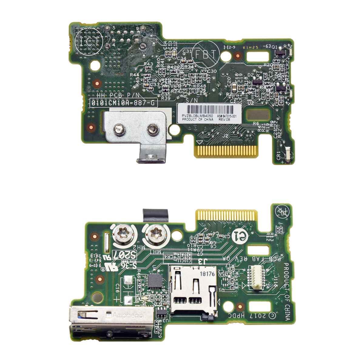 HP ProLiant BL460c G10 Micro SD Reader Card 847015-001 HP ProLiant BL460c G10 Micro SD Reader Card 847015-001