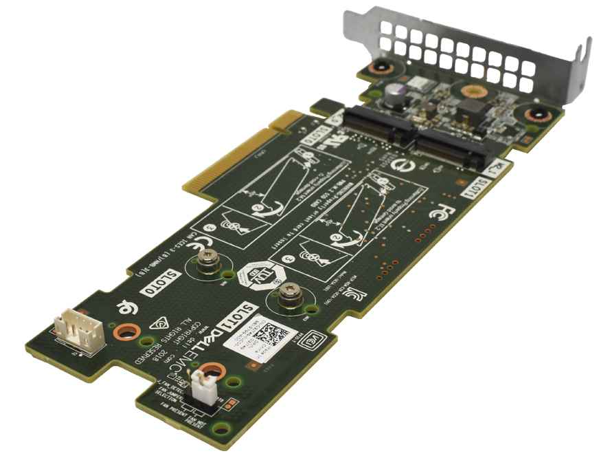 Dell 03JT49 BOSS SSD Adapter Card PCI-Express x8 to 2x M.2 2280 SSD Slots LP