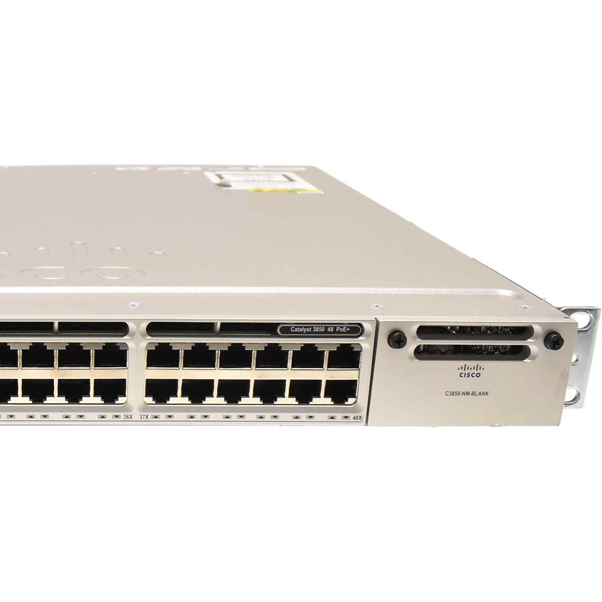 Cisco Catalyst WS-C3850-48F-L V07 48-Port PoE+ 1xPSU Stackable Gigabit Ethernet Switch