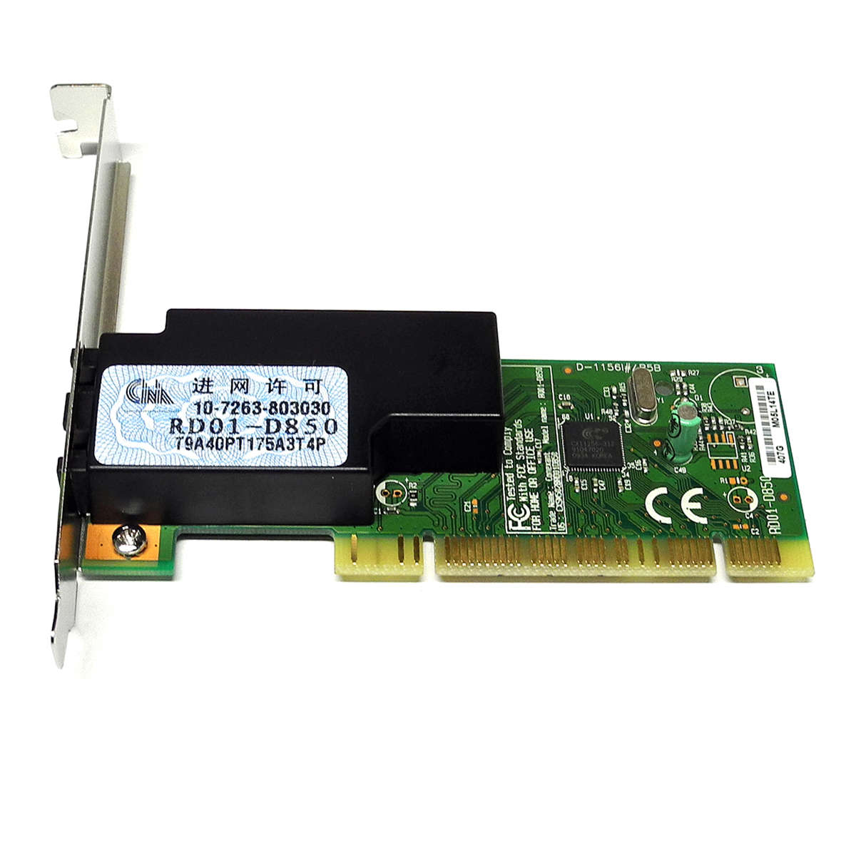 DELL-0HF187-Conexant-RD01-D850-Dual-Port-RJ-11-PCI-002.jpg DELL 0HF187 Conexant RD01-D850 Dual-Port RJ-11 PCI Fax Modem Card