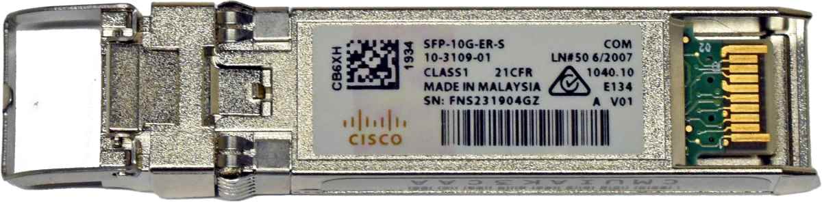 Cisco SFP-10G-ER-S SFP+ 10GB Transceiver 10-3109-01 CMUIAK3CAA Cisco SFP-10G-ER-S SFP+ 10GB Transceiver 10-3109-01 CMUIAK3CAA