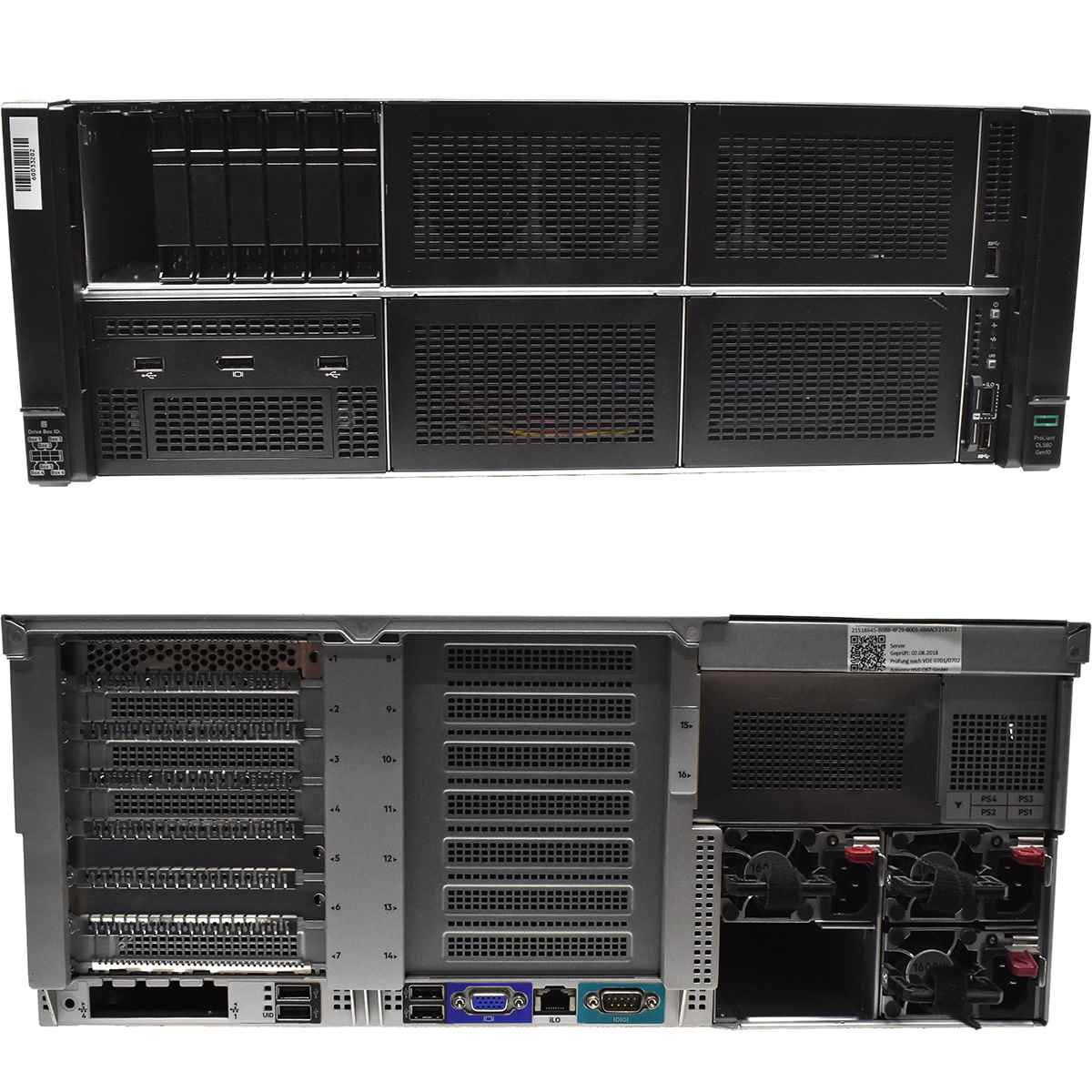 HP ProLiant DL580 G10 4x Intel Gold 6150 18-Core 2.70Ghz 128GB PC4 RAM 8 Bay 2.5 HP ProLiant DL580 G10 4x Intel Gold 6150 18-Core 2.70Ghz 128GB PC4 RAM 8 Bay 2.5