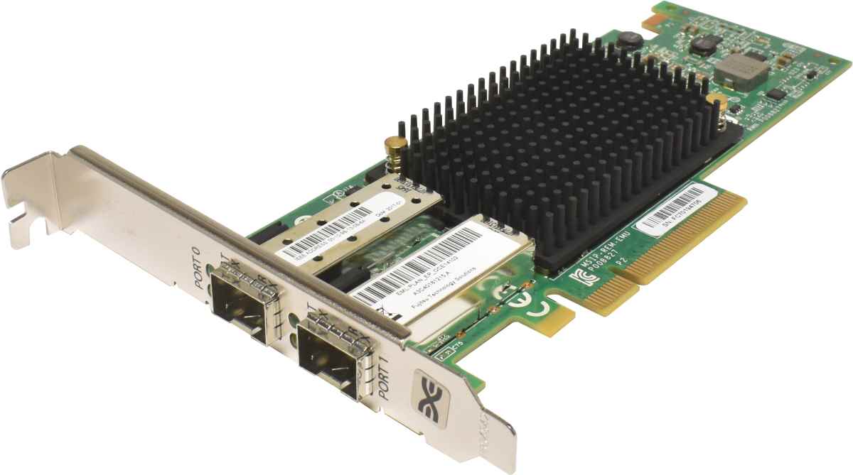 Emulex P008827 Dual-Port 10Gb/s PCIe x8 FC Host Bus Adapter P008827-21F FP Emulex P008827 Dual-Port 10Gb/s PCIe x8 FC Host Bus Adapter P008827-21F FP