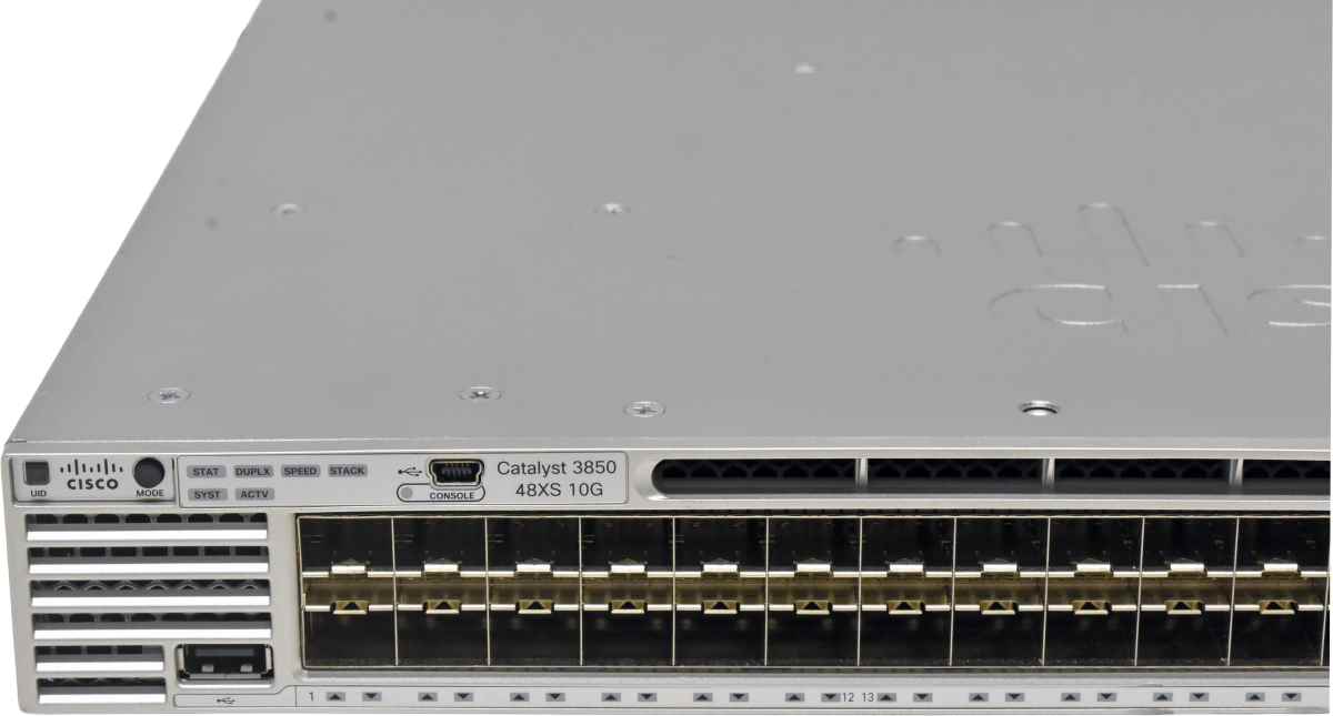 Cisco Catalyst WS-C3850-48XS-S 48-Port SFP+ 10GE Switch 4x 40G QSFP+ F to R