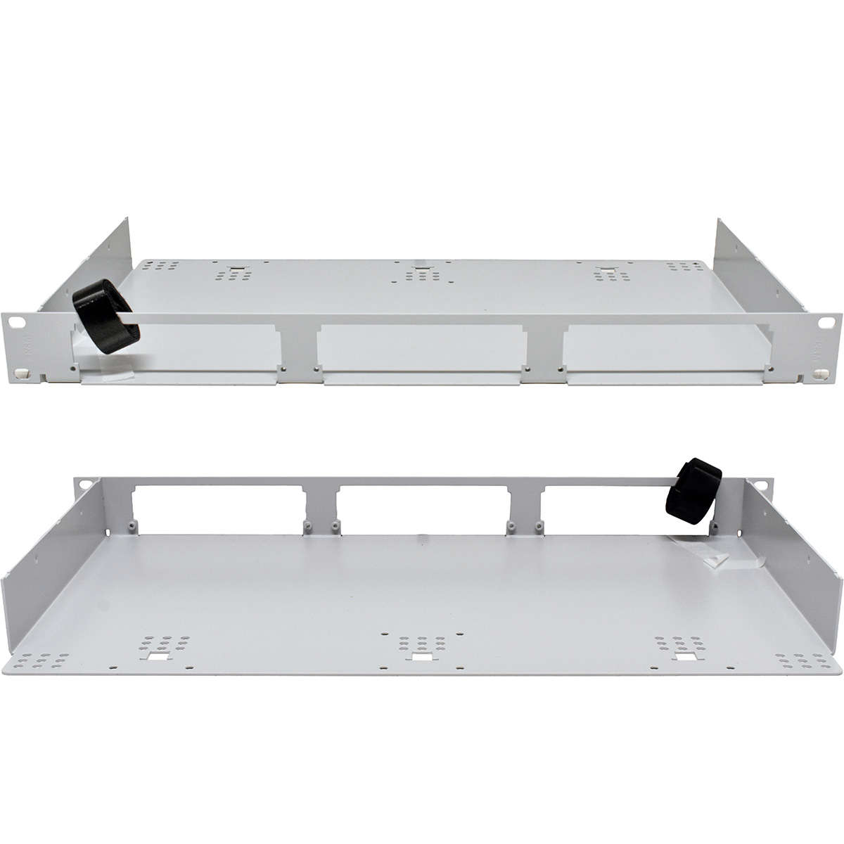 R&M 804258 1HE Modularpanel 36 3x7TE grau leer +Srew Set NEW NEU