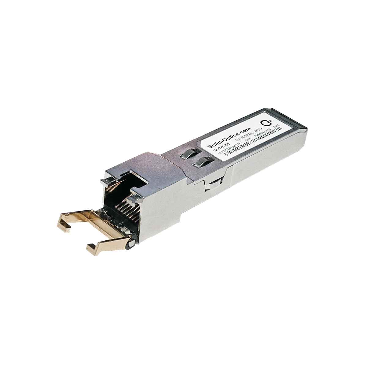 Solid-Optics GLC-T-SO 1000Base-T 100m SFP Copper RJ-45 Transceiver Module Solid-Optics GLC-T-SO 1000Base-T 100m SFP Copper RJ-45 Transceiver Module