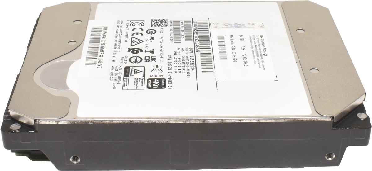 IBM WD 14TB 03JK896 WUH721414AL4200 3.5" 7.2K 12G SAS HDD Festplatte