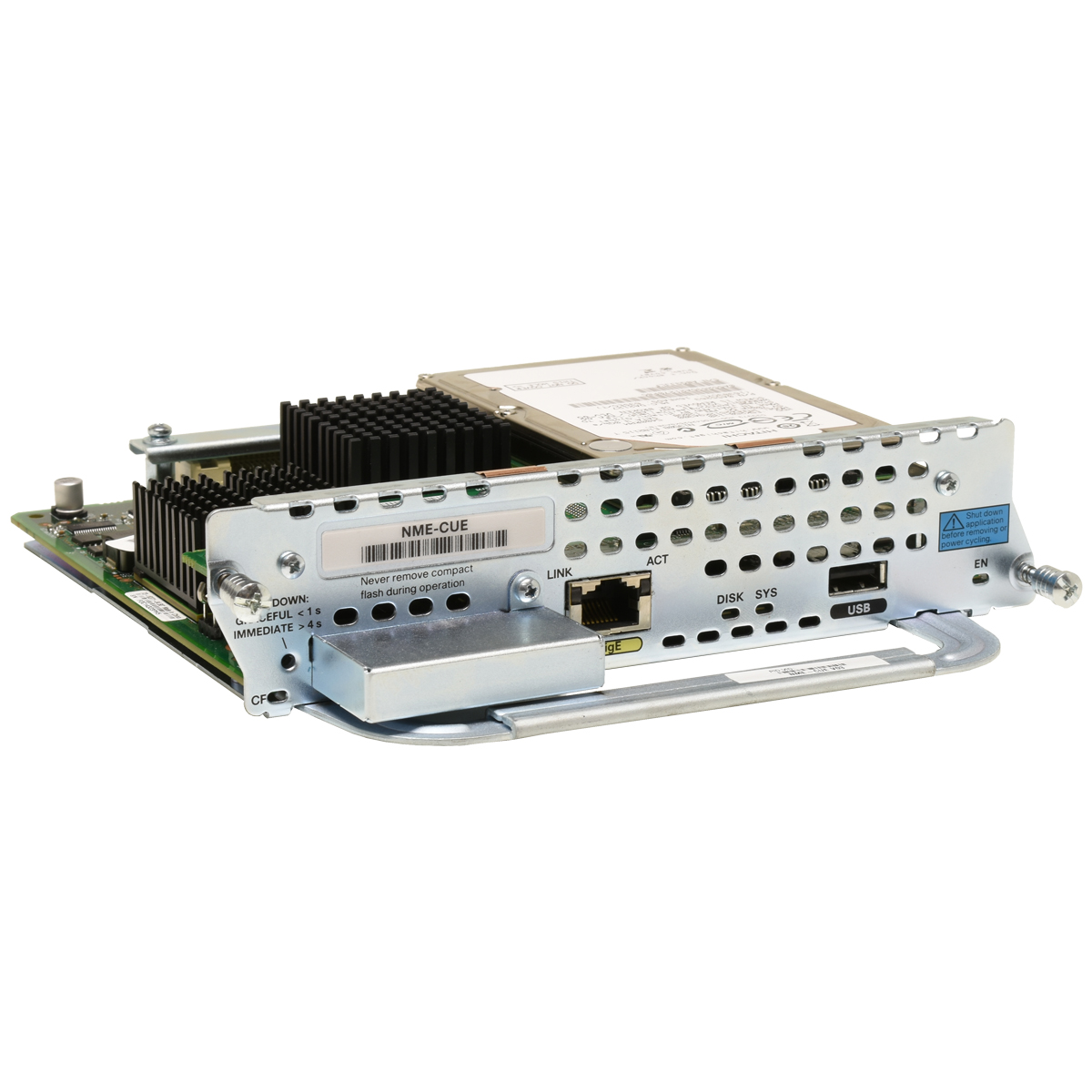 Cisco NME-CUE V03 Cisco Unity Express VoiceMail 120GB HDD 512MB RAM Network Cisco NME-CUE V03 Cisco Unity Express VoiceMail 120GB HDD 512MB RAM Network