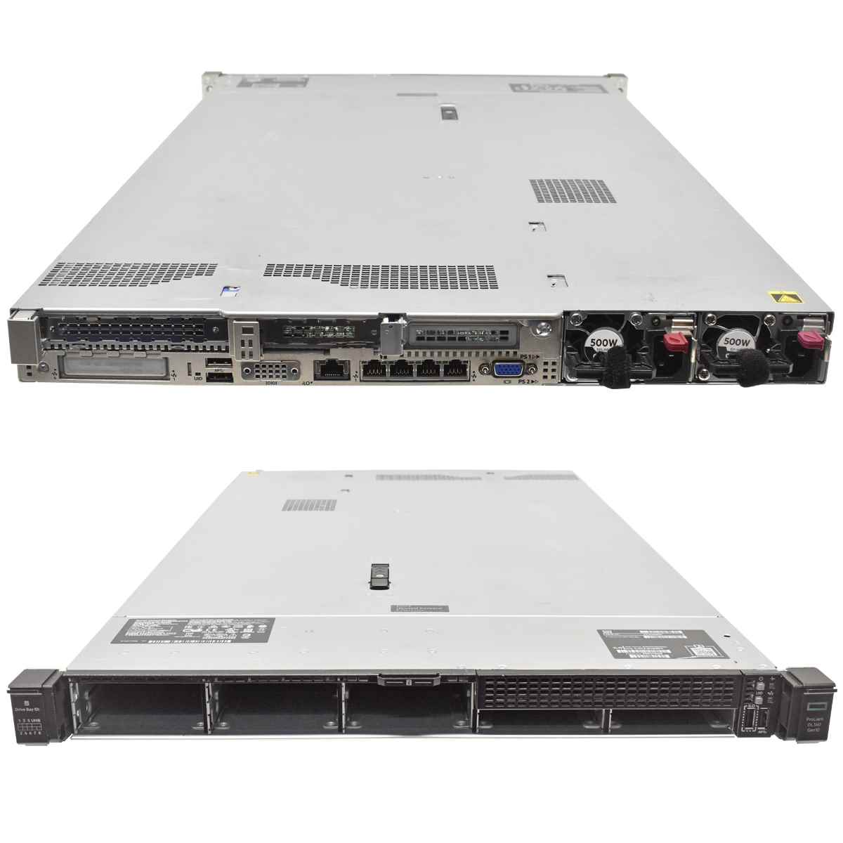 HP ProLiant DL360 G10 1U ohne CPU 2x Normale HS 0 GB RAM 8 Bay 2.5" P408i-a HP ProLiant DL360 G10 1U ohne CPU 2xHS Performance 0 GB RAM 8 Bay 2.5" P408i-a
