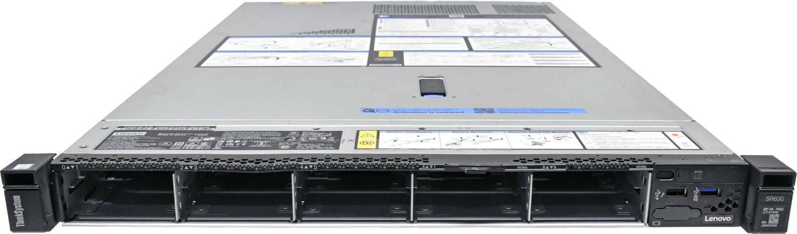 Lenovo-ThinkServer-SR630-no-CPU-no-PC4-2x-Heatsink-002.jpg Lenovo ThinkServer SR630 no CPU no PC4 2x Heatsink RAID 930-8i 10x SFF 1U 19 Zoll