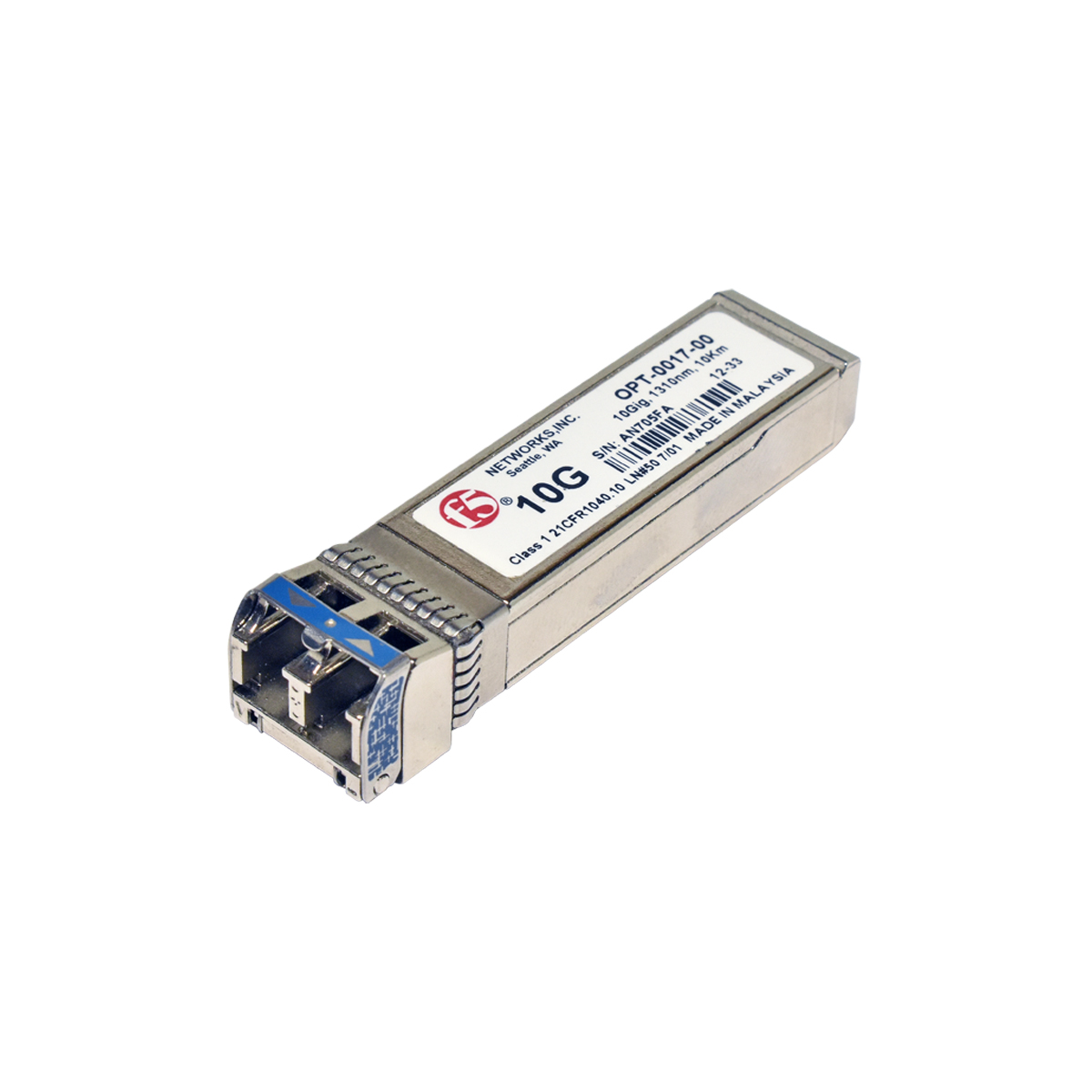 F5 Networks OPT-0017-00 10G 1310nm 10km Mini GBIC SFP+ Transceiver F5 Networks OPT-0017-00 10G 1310nm 10km Mini GBIC SFP+ Transceiver