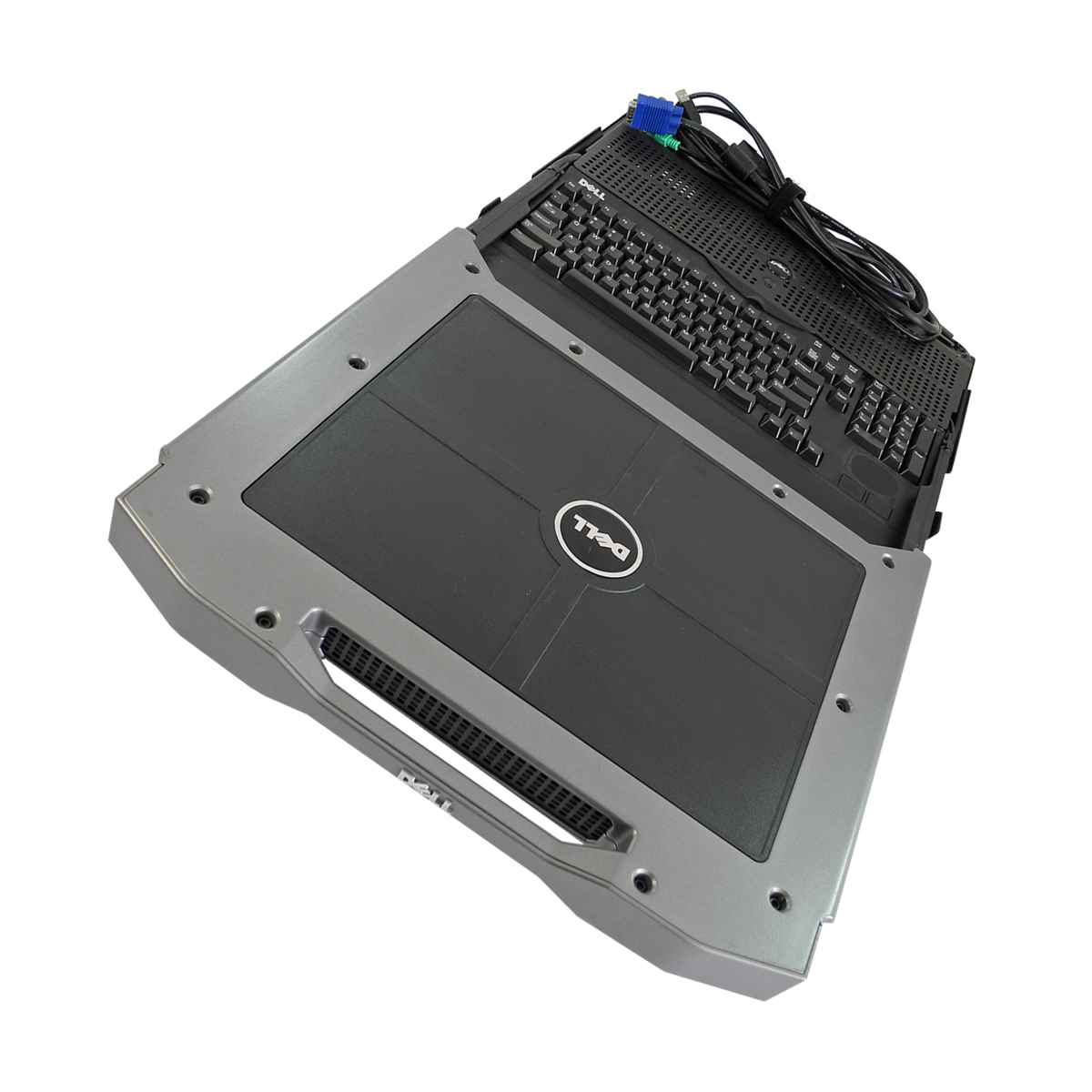 Dell 17 FP PowerEdge KVM Rack Console 17" QWERTZ DE Tastatur 137PH HP535 No AC