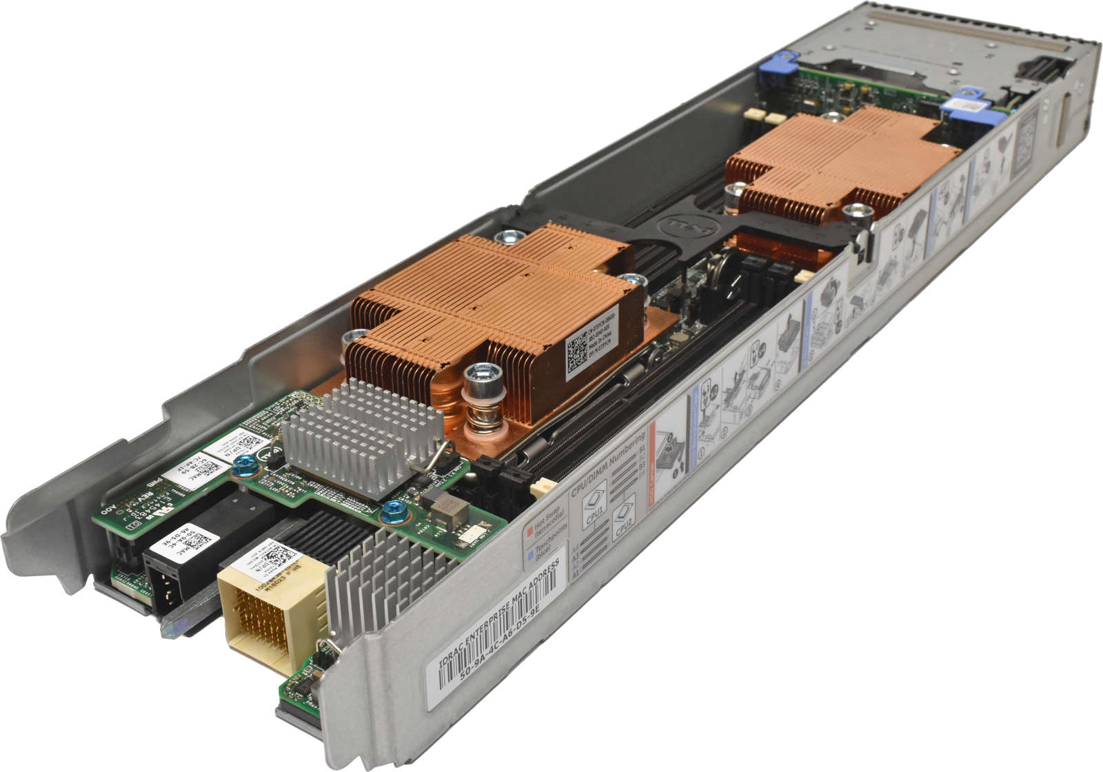 DELL PowerEdge FC430 Blade Server no CPU & RAM 2x HS 10 Gbps 0Y1HPF 2x 1.8 Zoll