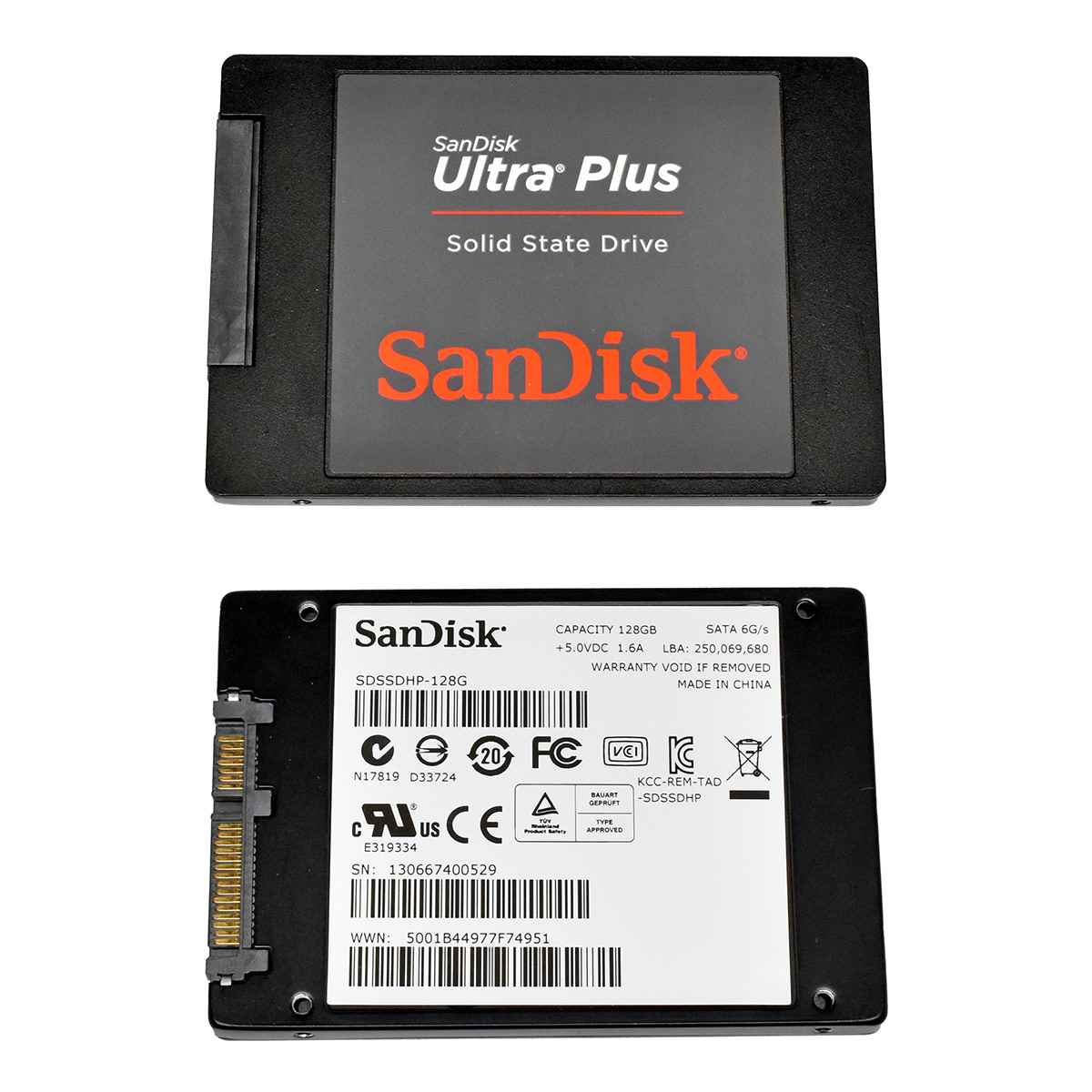 SanDisk Ultra Plus 128GB SDSSDHP-128G 2.5" SATA SSD SanDisk Ultra Plus 128GB SDSSDHP-128G 2.5" SATA SSD