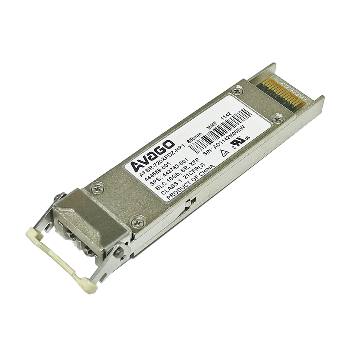 HP Avago AFBR-720XPDZ-HP1 10Gb 850nm MMF XFP Transceiver 443763-001 444689-001 HP Avago AFBR-720XPDZ-HP1 10Gb 850nm MMF XFP Transceiver 443763-001 444689-001