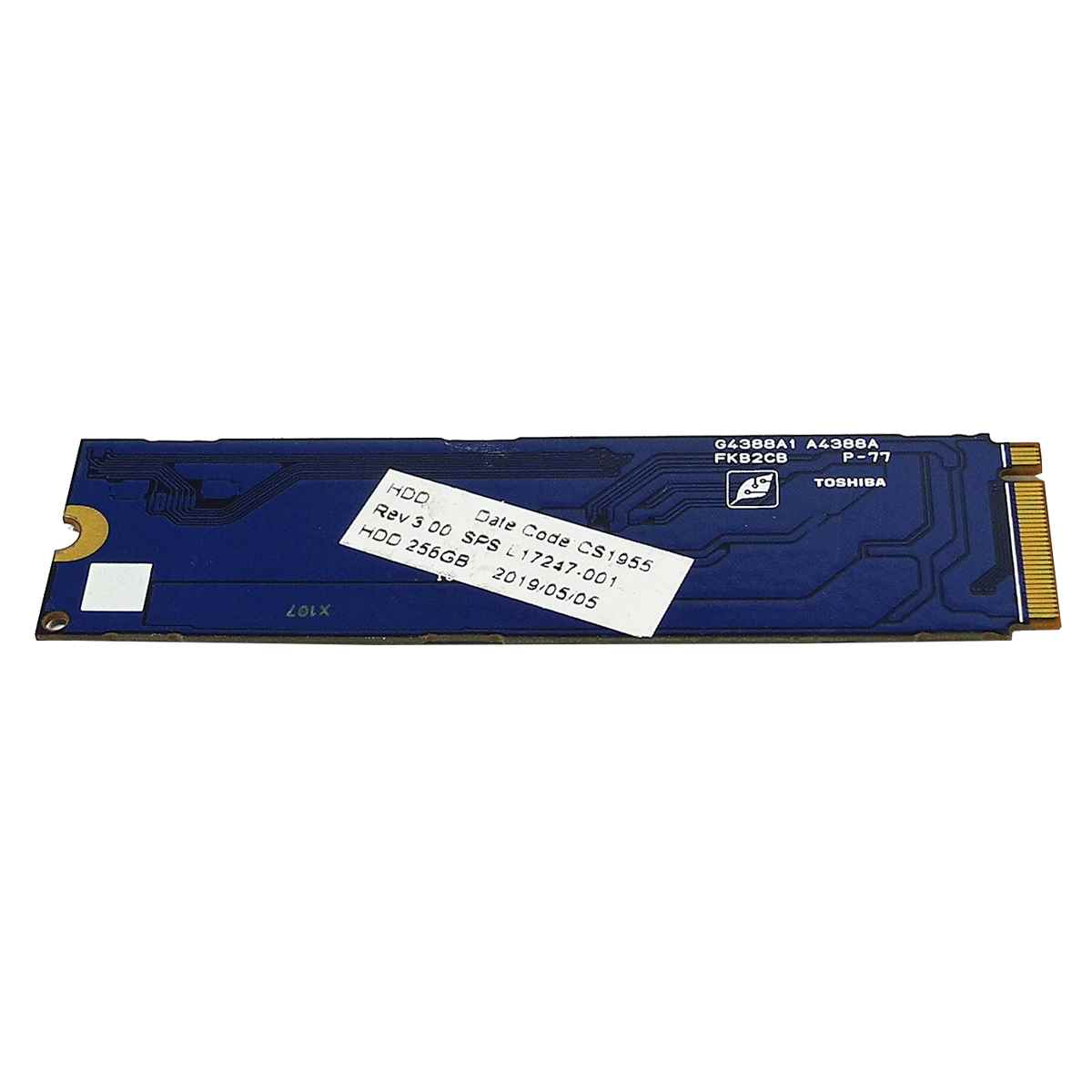 HP 934100-001 Toshiba KXG50ZNV256G SSD 256GB M.2 2280 PCIe Gen3.0 x4 NVMe HP 934100-001 Toshiba KXG50ZNV256G SSD 256GB M.2 2280 PCIe Gen3.0 x4 NVMe