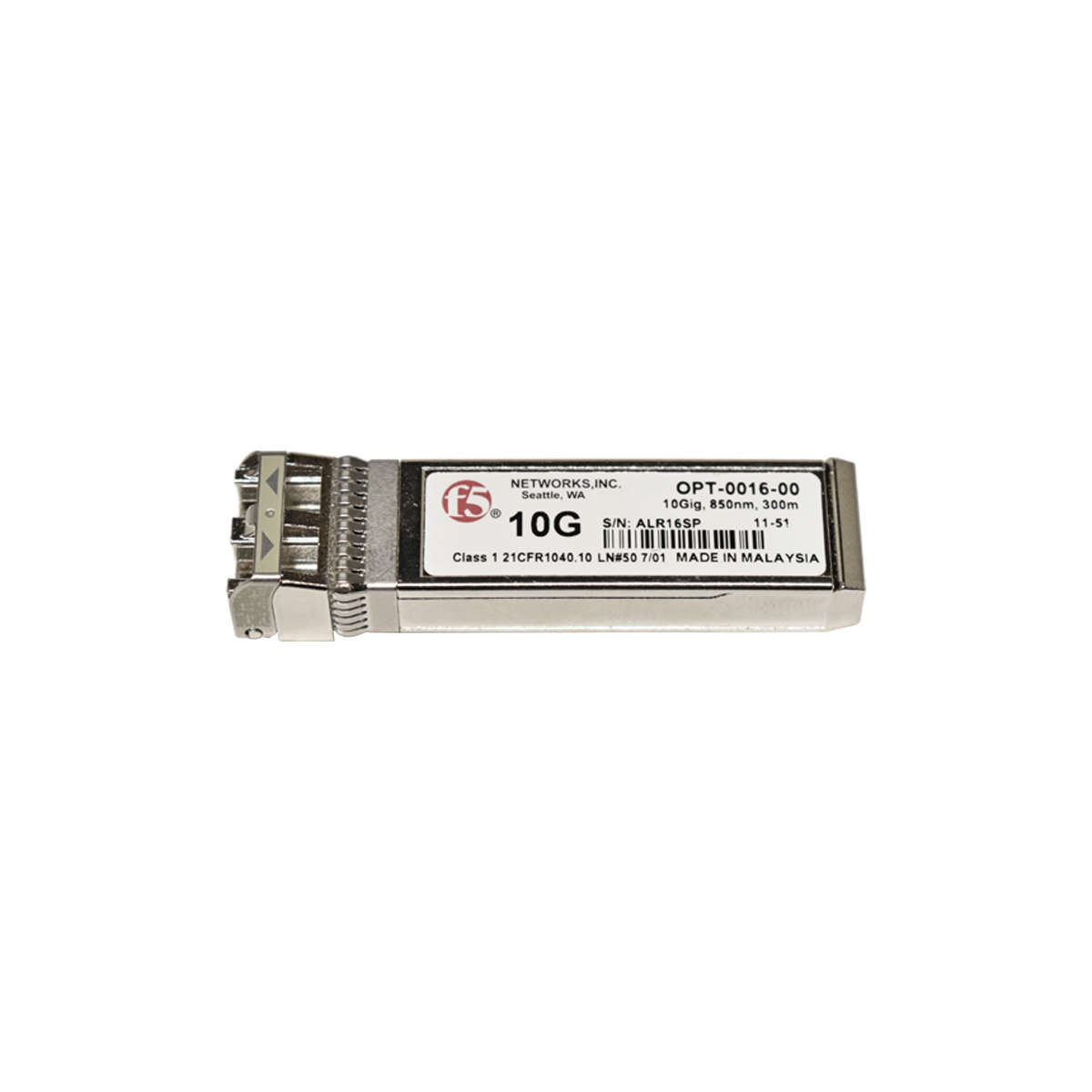 F5-Networks-Original-10GbE-SR-SFP-FC-DDM-Transceiv-003.jpg F5 Networks Original 10GbE SR SFP+ FC DDM Transceiver Module OPT-0016-00