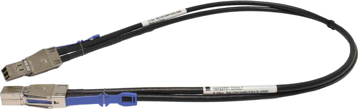 Fujitsu External Mini SAS Kabel SFF-8644 / SFF-8644 0.75m CA72314-0701 10123781-2008LF