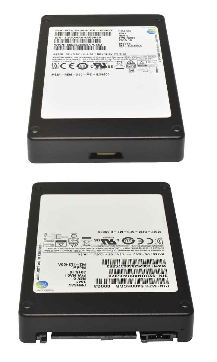 Samsung PM1635 400GB 2.5" 12Gbps SAS SSD MZ-ILS400A 512 Bytes