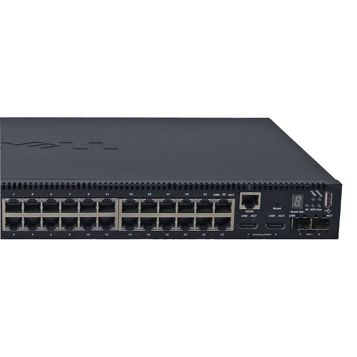 Dell PowerConnect 5524 02GPFC 24-Port Stackable Gigabit Ethernet Switch 2x SFP+ 2x Mini GBICs Dell PowerConnect 5524 02GPFC 24-Port Stackable Gigabit Ethernet Switch 2x SFP+ 2x Mini GBICs
