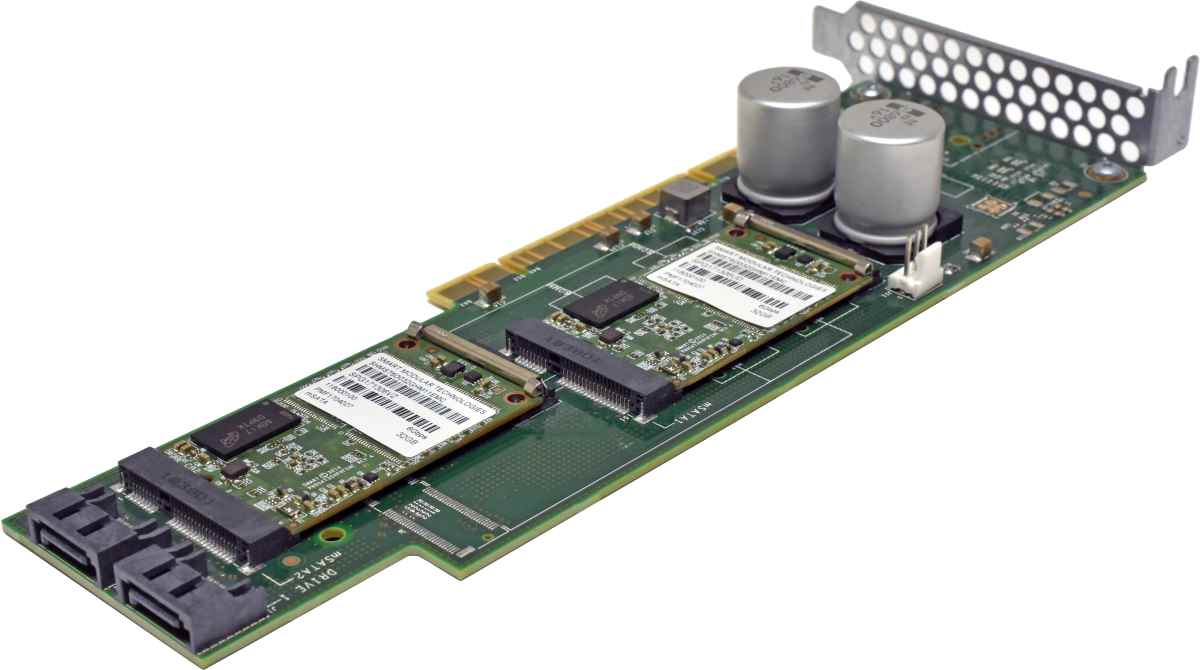 EMC 303-383-002A-00 Boot Controller Card for Isilon NL410 2x 6G 32GB mSATA Flash Memory +Kabel