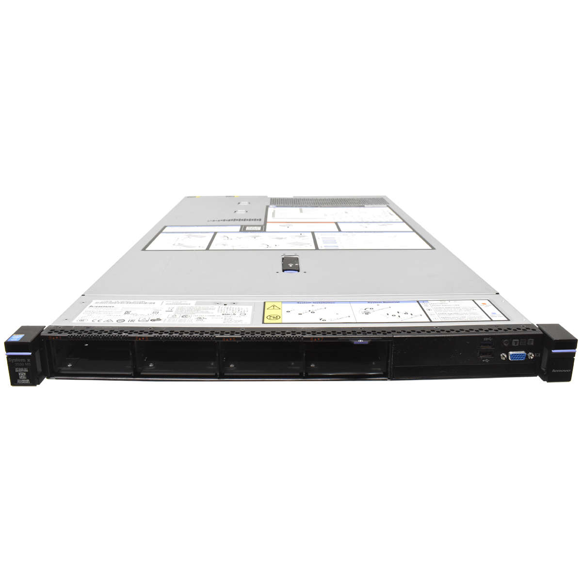 Lenovo System x3550 M5 Server no CPU no PC4 RAM no LCD 2x Heatsink M5210 8x SFF