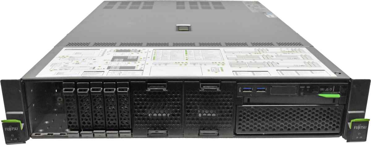 Fujitsu Primergy RX2540 M5 Server 1x GOLD 5215 & 96GB RAM no HDD 8x 2,5" SFF PRAID EP420I SAS Controller