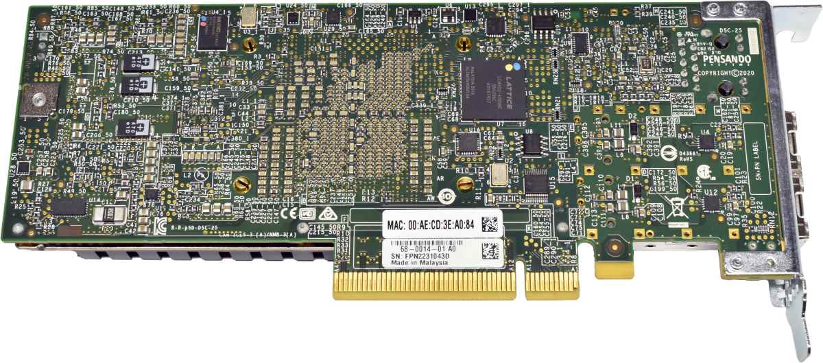 Dell Pensando DSC-25 02215H Dual-Port NIC 10/25G SFP28 1x RJ-45 PCIe 3.0 x8 LP Dell Pensando DSC-25 02215H Dual-Port NIC 10/25G SFP28 1x RJ-45 PCIe 3.0 x8 LP