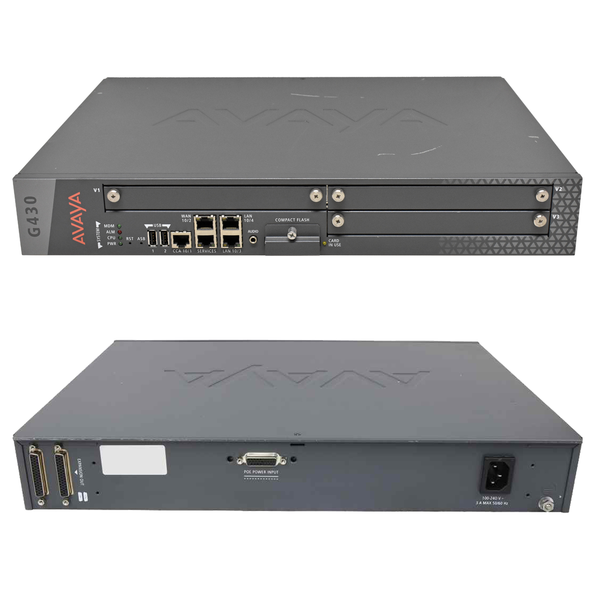 Avaya G430 700476393 3-Slot Media Gateway Avaya G430 700476393 3-Slot VoIP IP Media Gateway