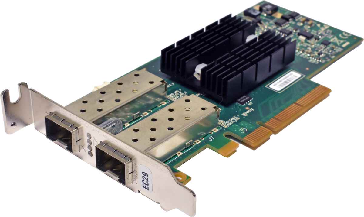IBM Mellanox 00E1856 Dual-Port 10G SFP+ RoCE SR Network Adapter PCIe x8 LP +GBICs