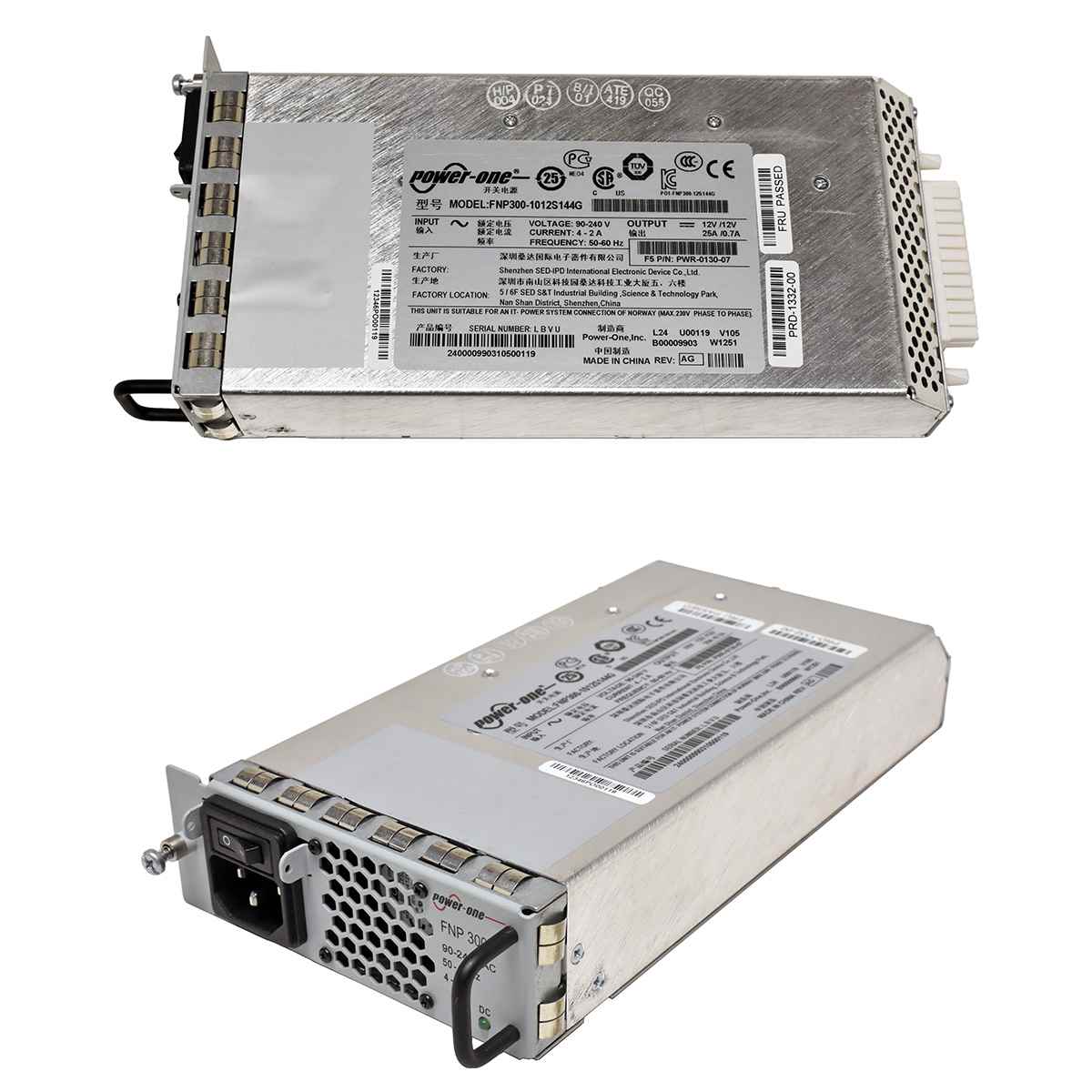 F5 Networks BIG-IP 3900 Power-One FNP300-1012S144G 300W PSU PWR-0130-07 F5 Networks BIG-IP 3900 Power-One FNP300-1012S144G 300W PSU PWR-0130-07