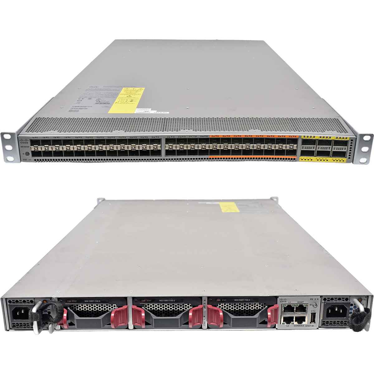 Cisco Nexus bent housing N5K-C5672UP 48-Port 10G SFP+ Switch 16-Port Unified + 6 Ports 40G QSFP+ red FANs Cisco Nexus bent housing N5K-C5672UP 48-Port 10G SFP+ Switch 16-Port Unified + 6 Ports 40G QSFP+ red FANs