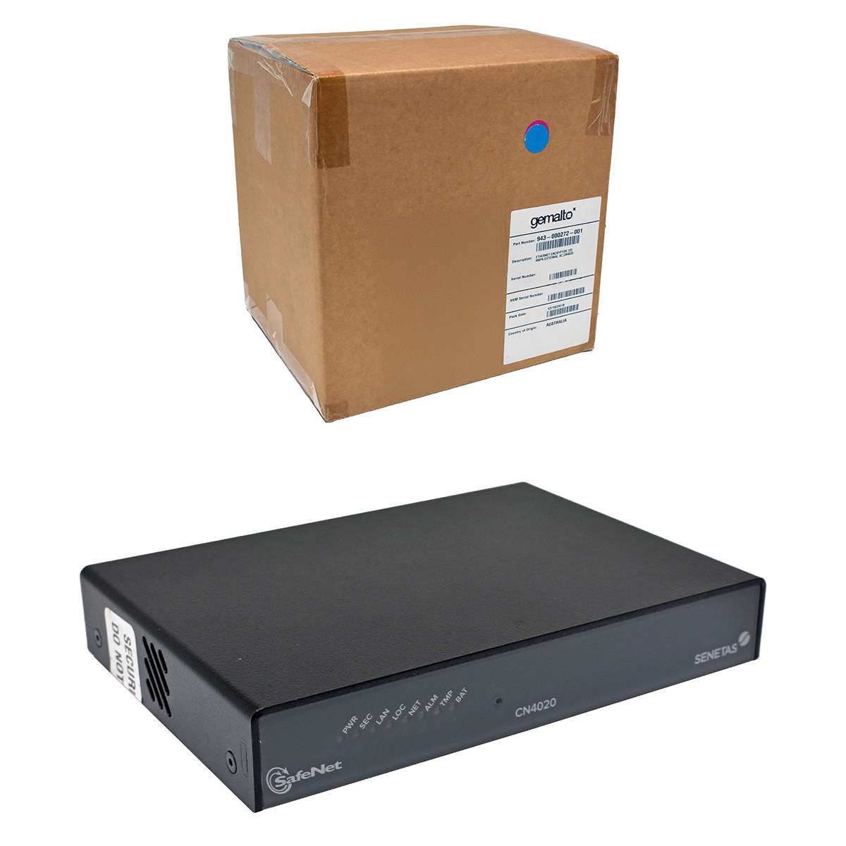 Gemalto-SafeNet-Senetas-CN4020-A4020B-943-000272-0-005.jpg Gemalto SafeNet Senetas CN4020 A4020B 943-000272-001 1G Network Encryptor NEW