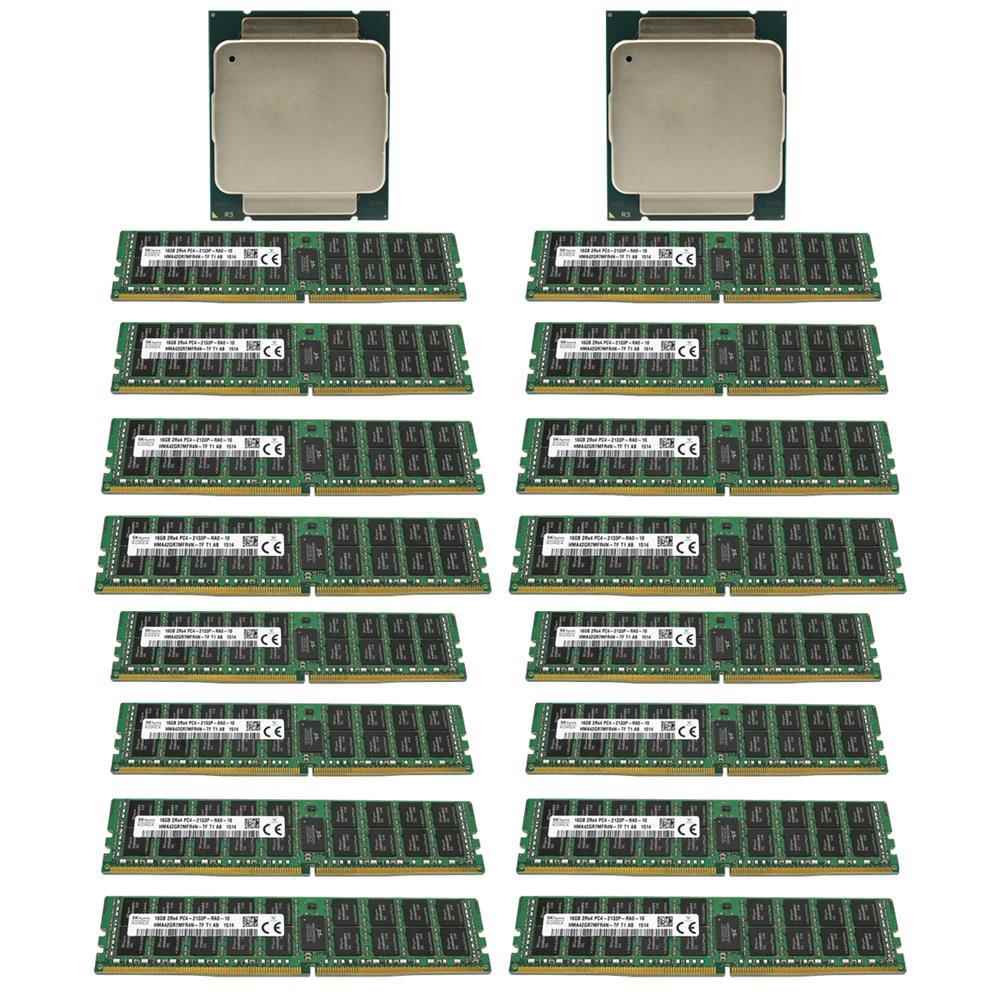 16x SKhynix 16GB 2Rx4 PC4-2133P DDR4 RAM 2x Intel Xeon E5-2630L V3 20 MB Cache 1.8 GHz 8 Core FCLGA2011-3 SR209 16x SKhynix 16GB 2Rx4 PC4-2133P DDR4 RAM 2x Intel Xeon E5-2630L V3 20 MB Cache 1.8 GHz 8 Core FCLGA2011-3 SR209